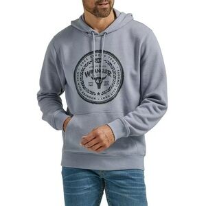 Wrangler Men's Gray Graphic Hoodie